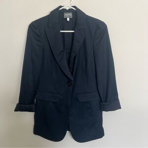 Armani Collezioni Women's Dark Blue Blazer, one‎ button, sz 2